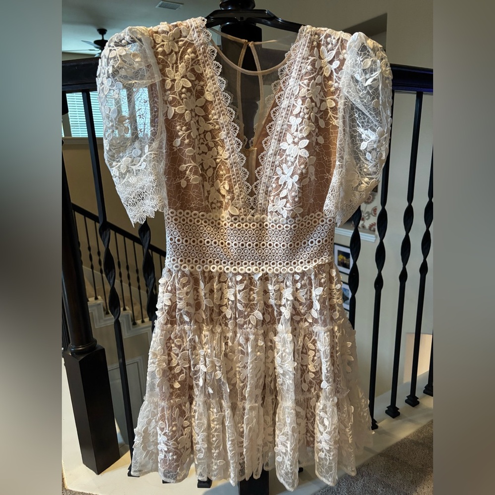 Bronx and Banco White Megan Mini Dress - Picture 3 of 4
